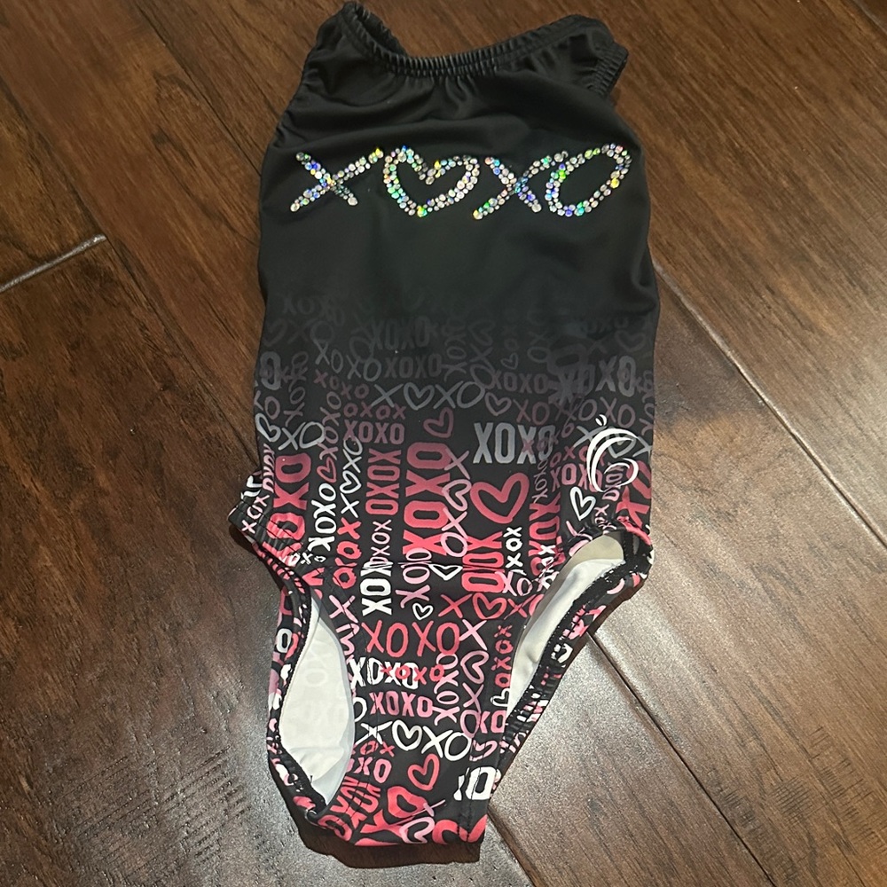 Garland Activewear Black and White Leotard